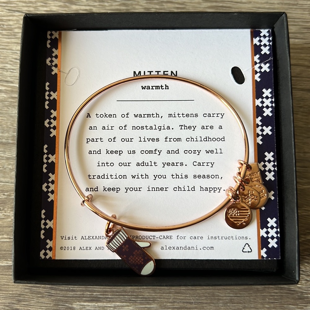 Alex And Ani Mitten Bracelet Brand New in Box - Picture 3 of 4